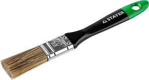 STAYER UNIVERSAL-ARTEX, 20 мм, 3/4″, искусственная щетина, деревянная ручка, для высокотекучих ЛКМ, плоская кисть (0106-020)